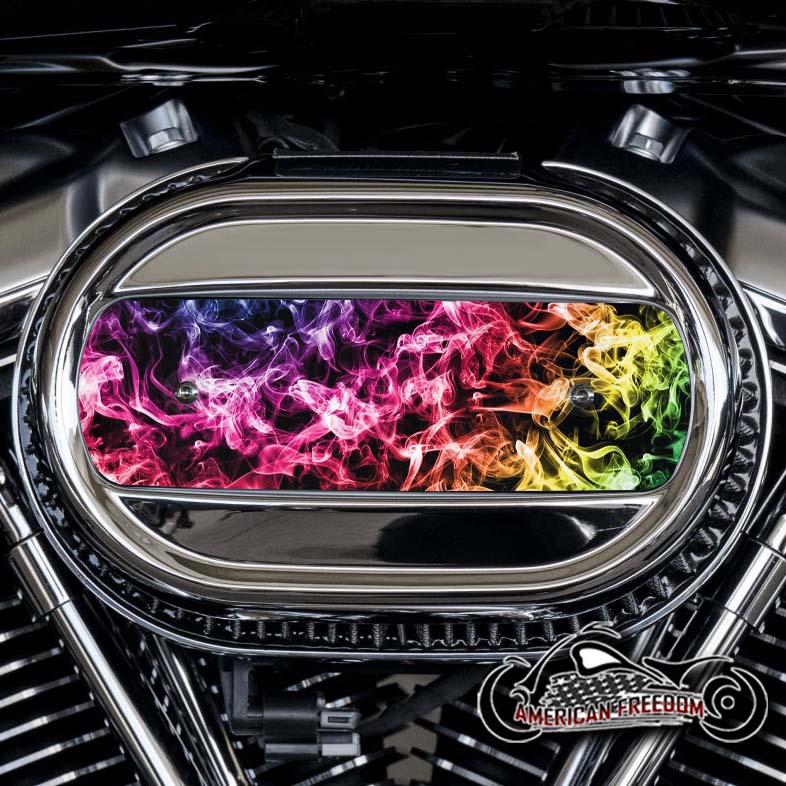 Harley Davidson M8 Ventilator Insert - Rainbow Smoke
